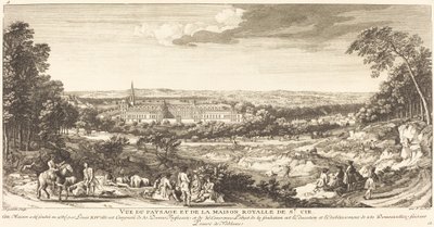 Vista del paisaje de la Casa Real de Saint Cir de Jean Baptiste Rigaud