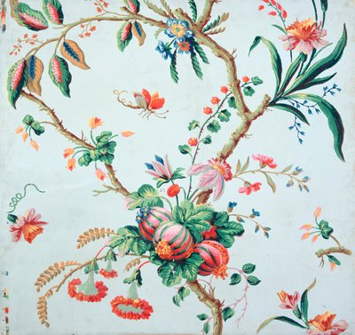 Diseño de papel tapiz floral de Jean Baptiste Réveillon