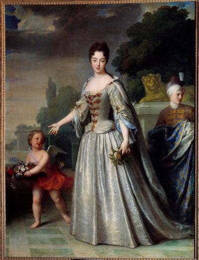 Retrato de Marie Adelaide de Savoie, duquesa de Borgoña delfina de Francia de Jean Baptiste Santerre
