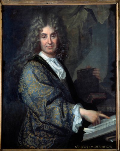 Retrato de Nicolas Boileau (1636-1711) conocido como Boileau Despreaux, escritor francés de Jean Baptiste Santerre