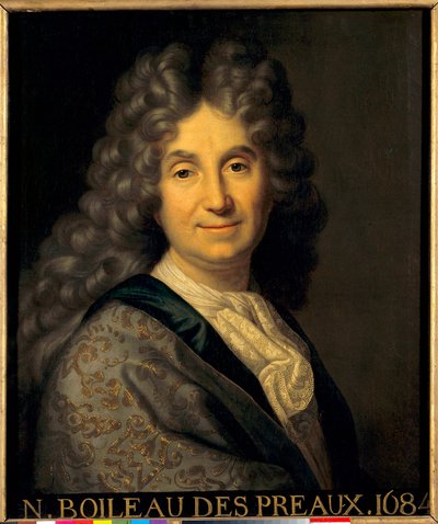Retrato de Nicolas Boileau Despreaux (Boileau-Despreaux) (1636-1711) de Jean Baptiste Santerre