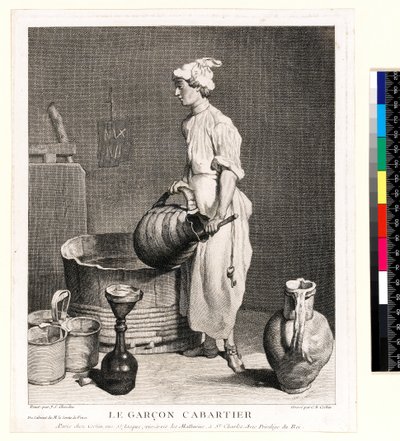 Le Garçon Cabaretier de Jean Baptiste Simeon (after) Chardin