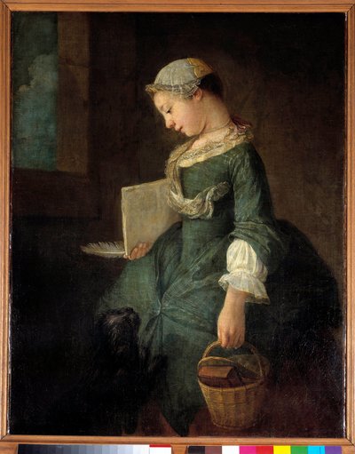 Una joven escolar de Jean Baptiste Simeon Chardin