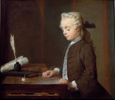 Niño con trompo de Jean Baptiste Simeon Chardin