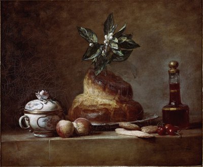 Panecillo o postre de Jean Baptiste Simeon Chardin