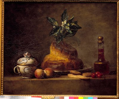Panecillo o postre. Pintura de Jean Simeon Chardin (1699-1779) de Jean Baptiste Simeon Chardin