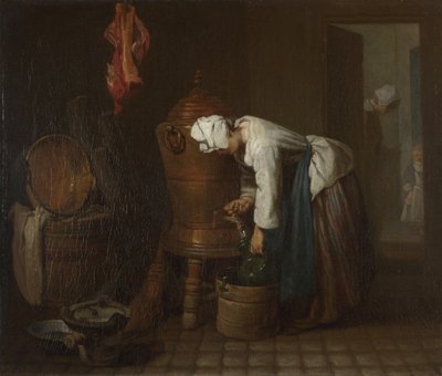 La Fuente La Cisterna de Agua, 1733 de Jean Baptiste Simeon Chardin