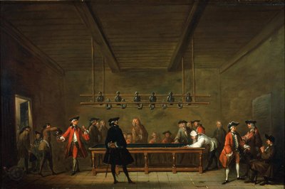 La partie de billard, c. 1725 de Jean Baptiste Simeon Chardin