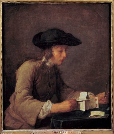 Le château de cartes de Jean Baptiste Simeon Chardin