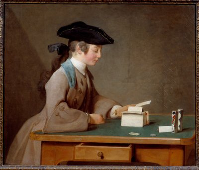 El castillo de naipes o el hijo de Monsieur Le Noir de Jean Baptiste Simeon Chardin