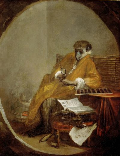 El mono anticuario de Jean Baptiste Simeon Chardin