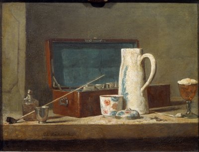 Pipas y vasos para beber (también llamado La Tabagie) de Jean Baptiste Simeon Chardin