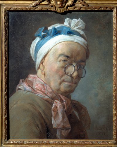 Autorretrato con gafas de Jean Baptiste Simeon Chardin