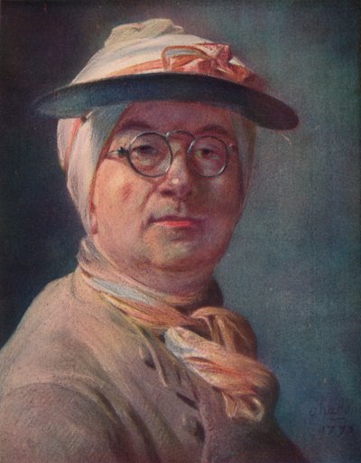 Autorretrato con gafas de Jean Baptiste Simeon Chardin