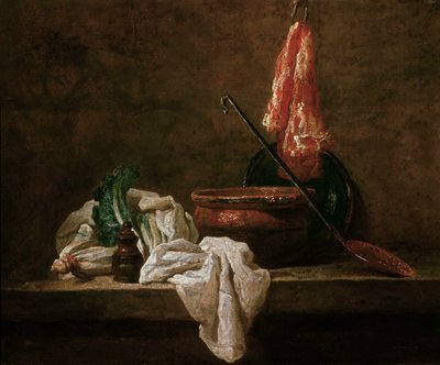 Naturaleza muerta con raíz de apio, 1732 de Jean Baptiste Simeon Chardin