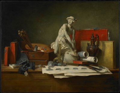 Los atributos de las artes y las recompensas que se les otorgan de Jean Baptiste Simeon Chardin