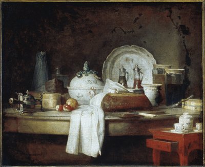 El comedor de oficiales o los restos de un almuerzo de Jean Baptiste Simeon Chardin
