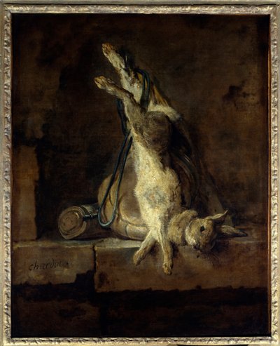 El conejo muerto y equipo de caza de Jean Baptiste Simeon Chardin