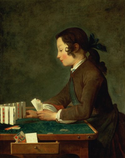 Niño jugando a las cartas de Jean Baptiste Simeon Chardin