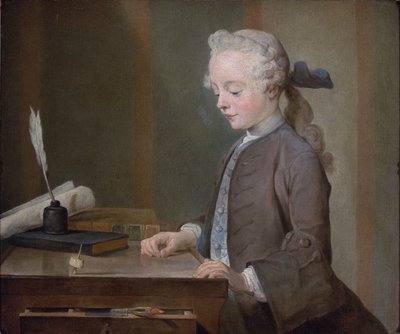 Retrato de Auguste Gabriel Godefroy de Jean Baptiste Simeon Chardin