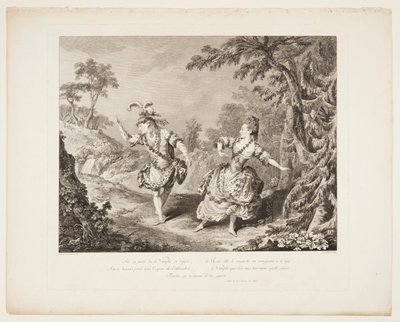 Escena de la ópera "Sylvie" de Jean Baptiste Tilliard