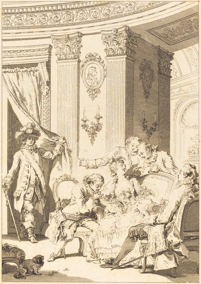 El Marido Confesor de Jean Baptiste Tilliard and Antoine Jean Duclos after Jean Honoré Fragonard