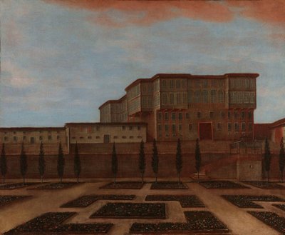 Un edificio de embajadas en Pera
Un edificio de la embajada en Pera de Jean Baptiste Vanmour (workshop of)