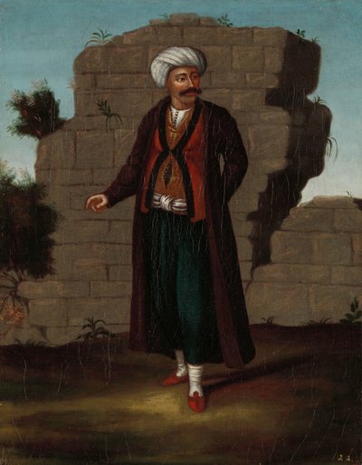 Hombre de la isla de Mykonos de Jean Baptiste Vanmour (workshop of)