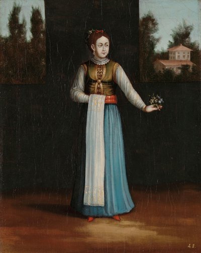Mujer de la costa albanesa de Jean Baptiste Vanmour (workshop of)