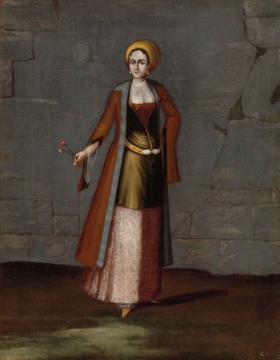 Mujer de la isla de Tinos de Jean Baptiste Vanmour (workshop of)