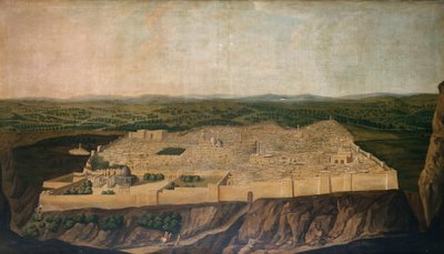 Vista panorámica de Jerusalén de Jean Baptiste Vanmour