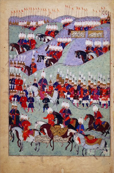 Funeral del Sultán Suleyman el Magnífico, Historia del Sultán Suleyman, Estambul, Turquía, 1579 de Jean Baptiste Vanmour