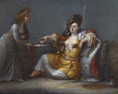 La sultana tomando café de Jean Baptiste Vanmour