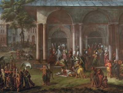 La ejecución de Patrona Halil de Jean Baptiste Vanmour