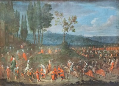 El cortejo de embajadores de Jean Baptiste Vanmour