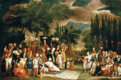 La partida de caza del sultán Ahmed III de Jean Baptiste Vanmour