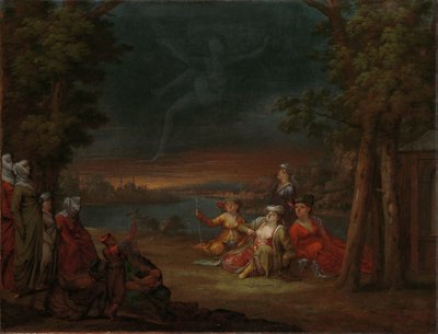 Mujeres turcas en el campo cerca de Estambul
Mujeres turcas cerca de Constantinopla ven una aparición en el cielo de Jean Baptiste Vanmour