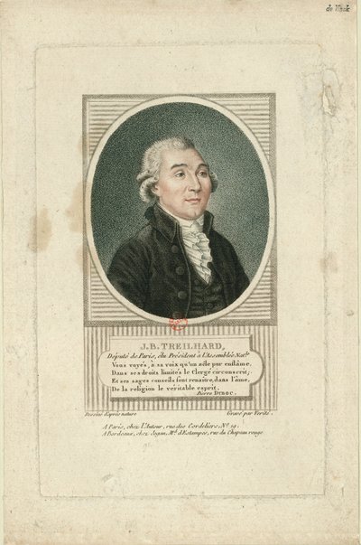 Retrato de Jean-Baptiste Treilhard 1742-1810, c. 1790 de Jean Baptiste Verite