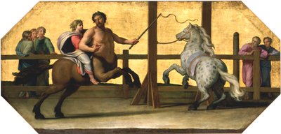 La educación de Aquiles: La lección de equitación, siglo XVII de Jean Baptiste de Champaigne
