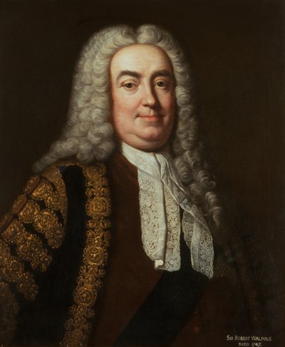 Retrato de Sir Robert Walpole de Jean Baptiste van (studio of) Loo