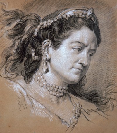 Retrato de una mujer, siglo XVIII de Jean Baptiste van Loo