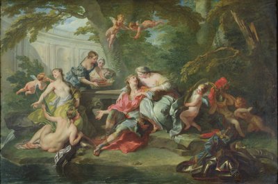 Renaud en los brazos de Armide, 1730-39 de Jean Baptiste van Loo