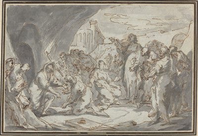 La resurrección de Lázaro de Jean Baptiste van Loo