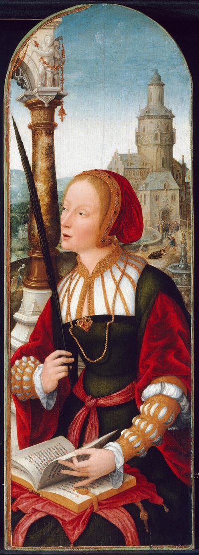 Santa Bárbara, c. 1520 de Jean Bellegambe