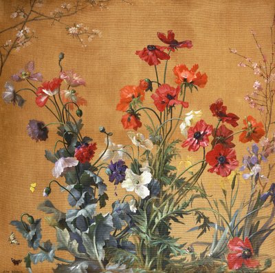 Amapolas, lirios y flores de Jean Benner