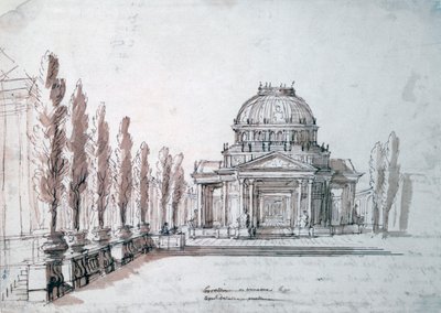 Templo de Apolo, para la ópera Aquiles y Políxena de Jean Berain, Jean Baptiste Lully