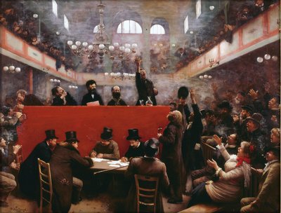 En la sala de reuniones Graffard de Jean Beraud