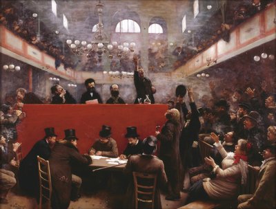 En la sala de reuniones Graffard de Jean Beraud