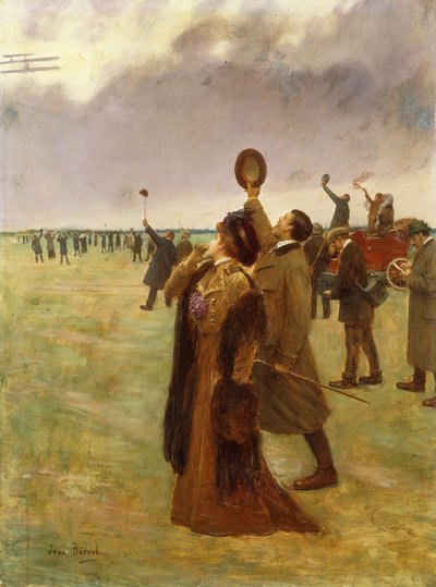 Vuelo del biplano Wright de Jean Beraud