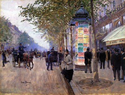 Llamando a un taxi de Jean Beraud